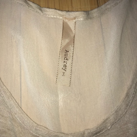 Audrey Two piece Cream/Tan Tank Top Size S/M - Picture 2 of 3